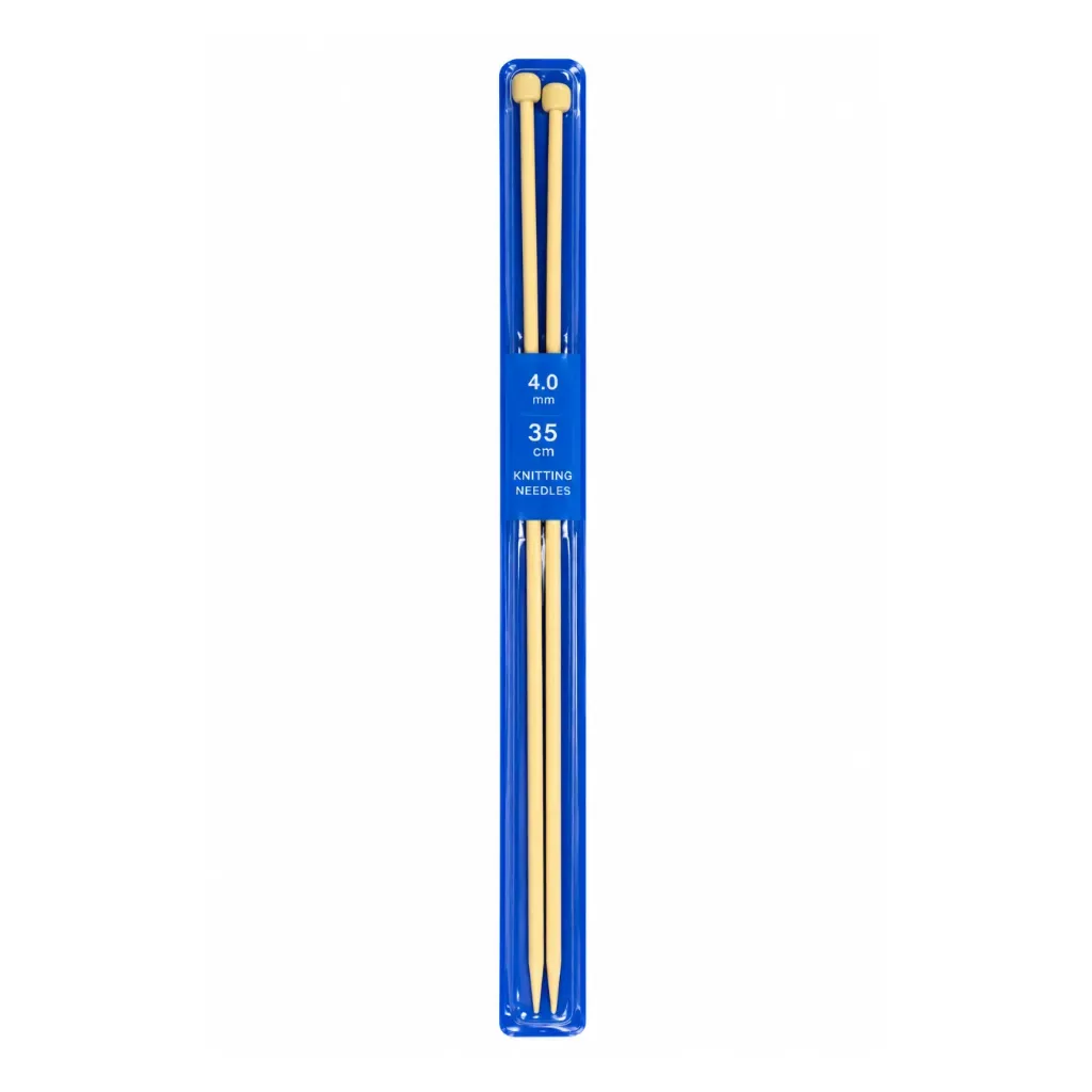 PALILLOS TEJER BAMBU 35 CM RECTO 4.0