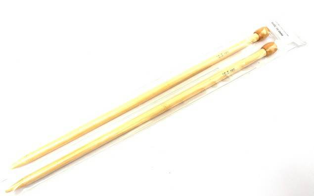 [2722] PALILLOS TEJER BAMBU 35 CM RECTO 10.0