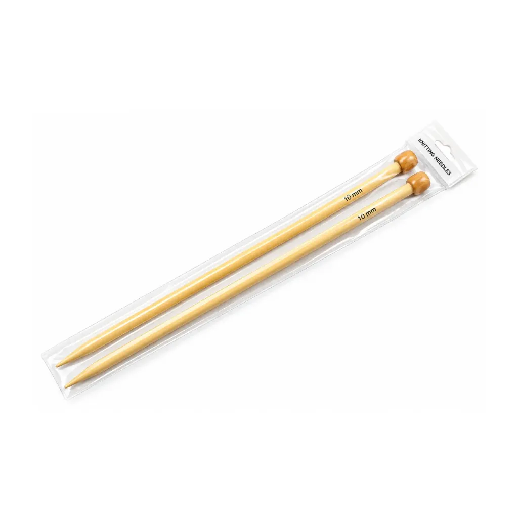 PALILLOS TEJER BAMBU 35 CM RECTO 10.0