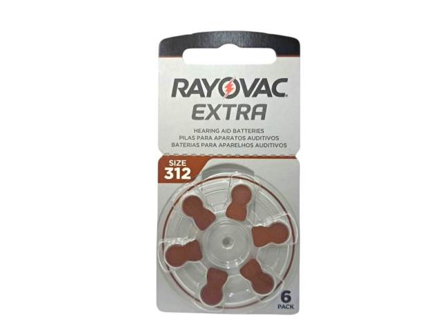 PILAS AUDÍFONO AC-312 DISPLAY/6 - Rayovac