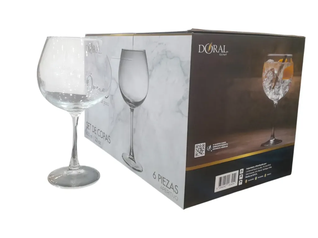 [2747] Menaje 6 Copas de vid.Opera Mod.Aperitivo 635ml-Doral