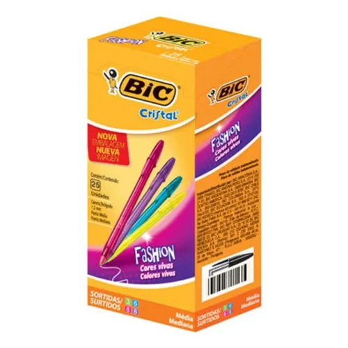[2755] Lápiz pasta colores fashion 25 unidades - Bic