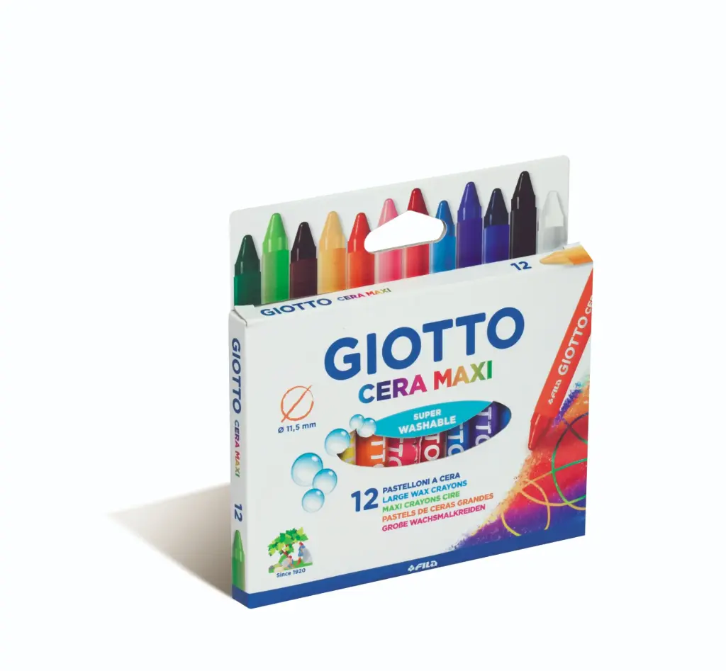 [2881] CRAYON GIOTTO CERA 12 COLOR 631059
