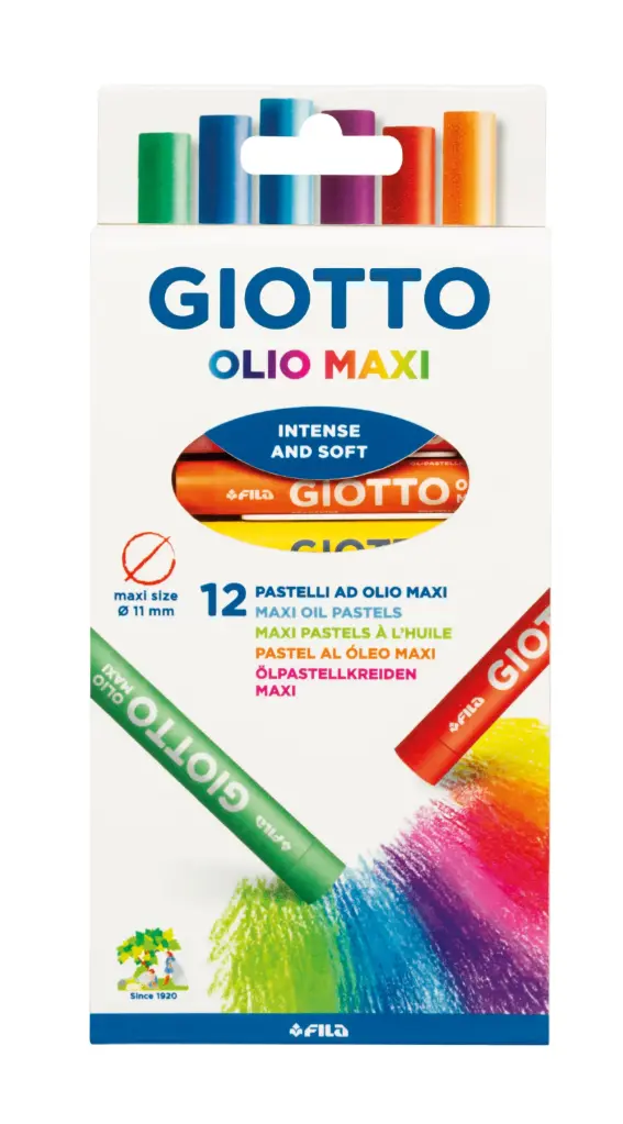 [2893] Lápices cera olio maxi 12 colores - Giotto