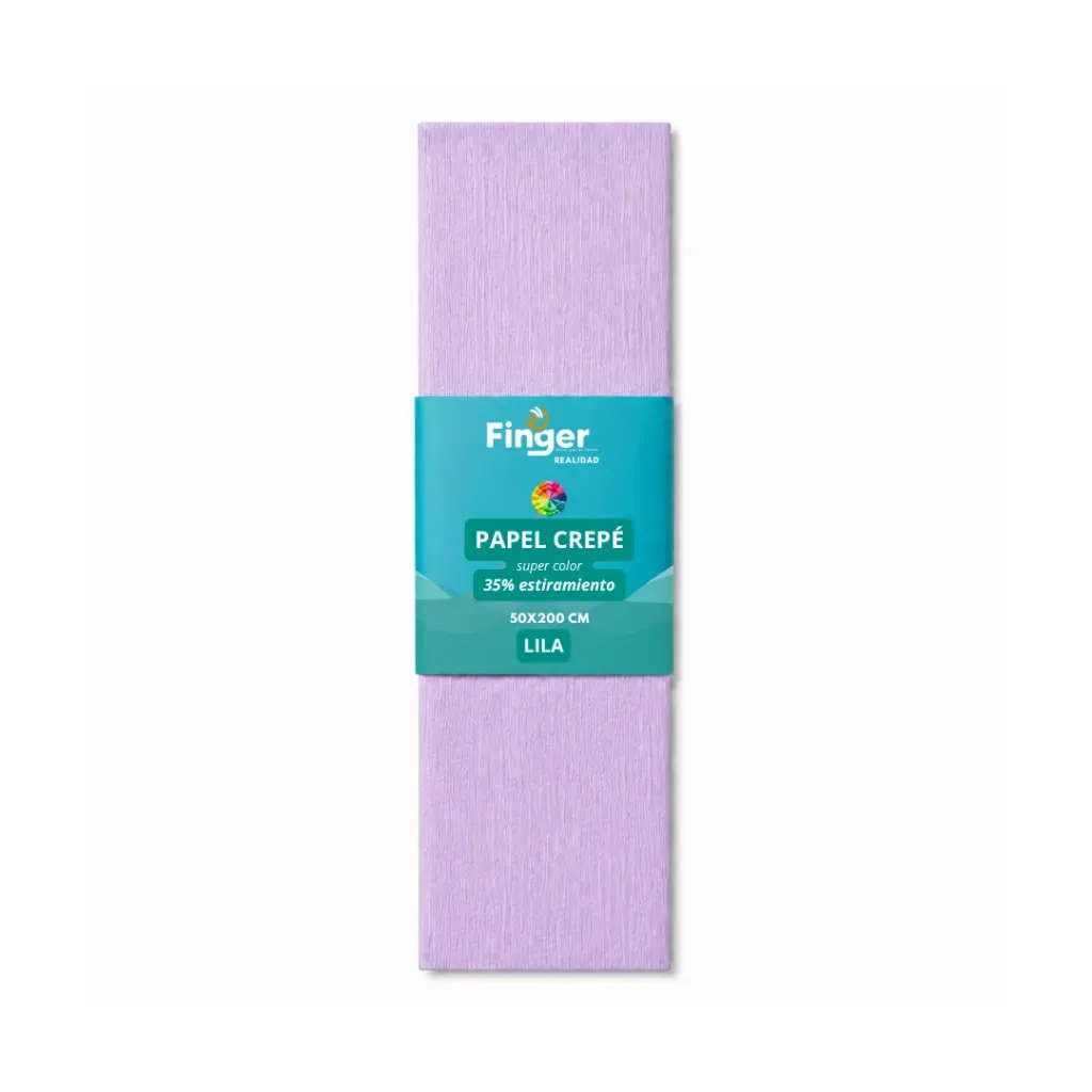 Papel crepé 1.8m lila claro - Finger