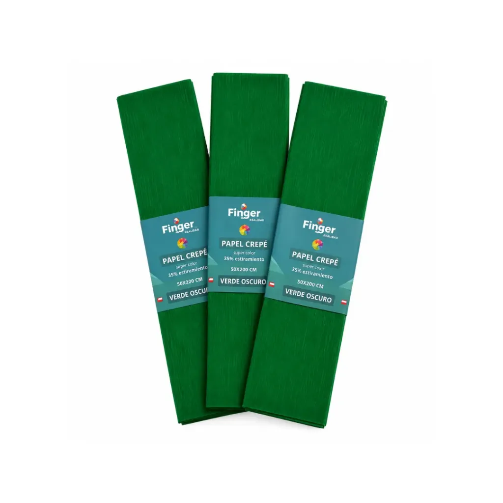 [3108] Papel crepé 1.8m verde oscuro - Finger