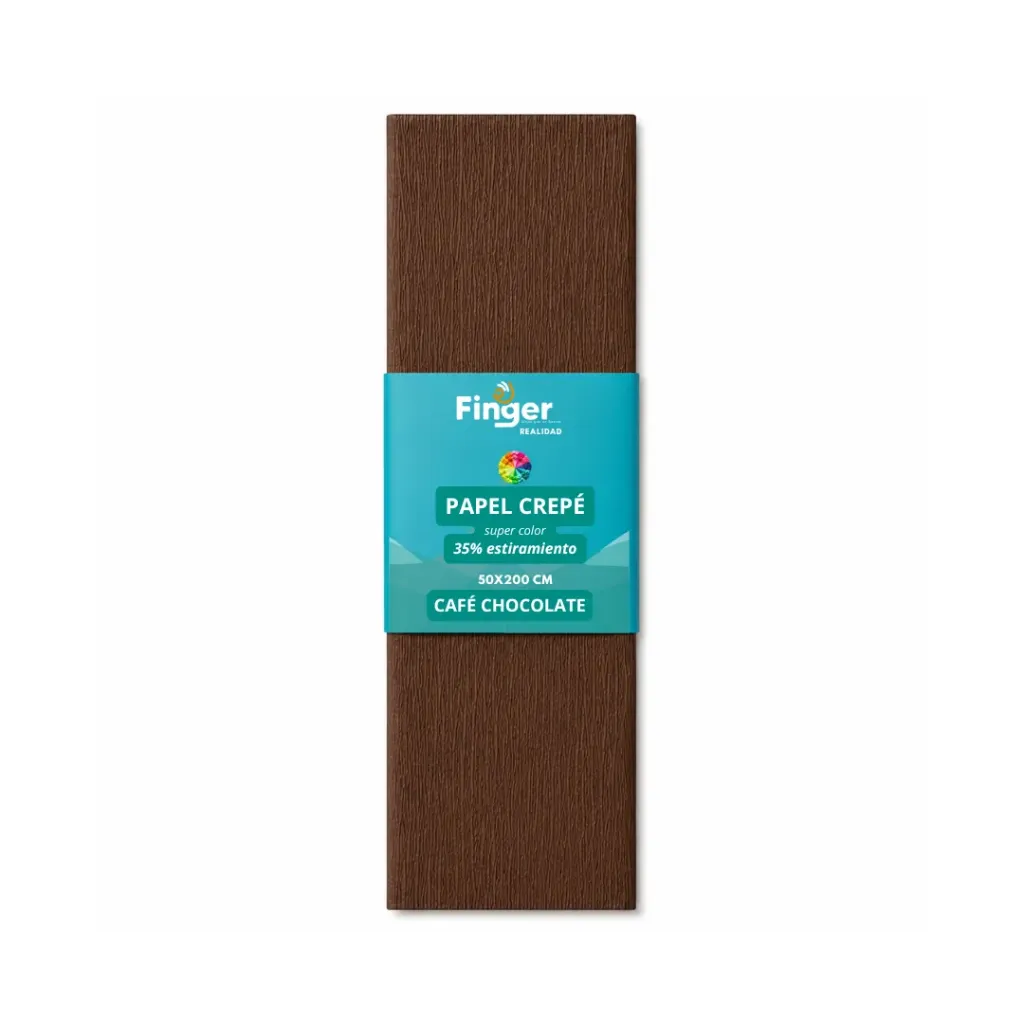 Papel crepé 1.8m cafe chocolate - Finger