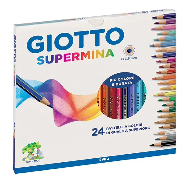 Lápices supermina 24 colores - Giotto