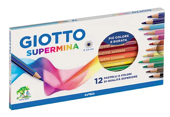 Lápices super mina 12 colores - Giotto