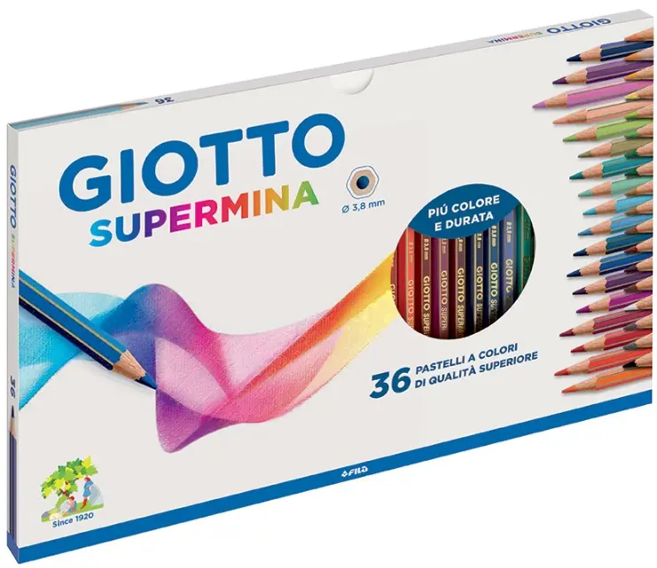 Lápices supermina 36 colores - Giotto