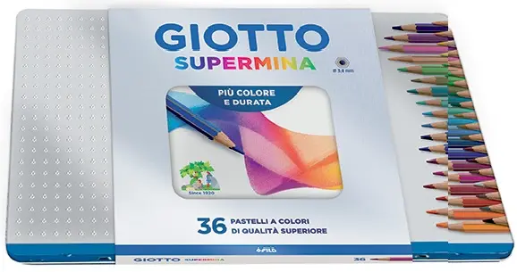 Lápices supermina lata 36 colores - Giotto