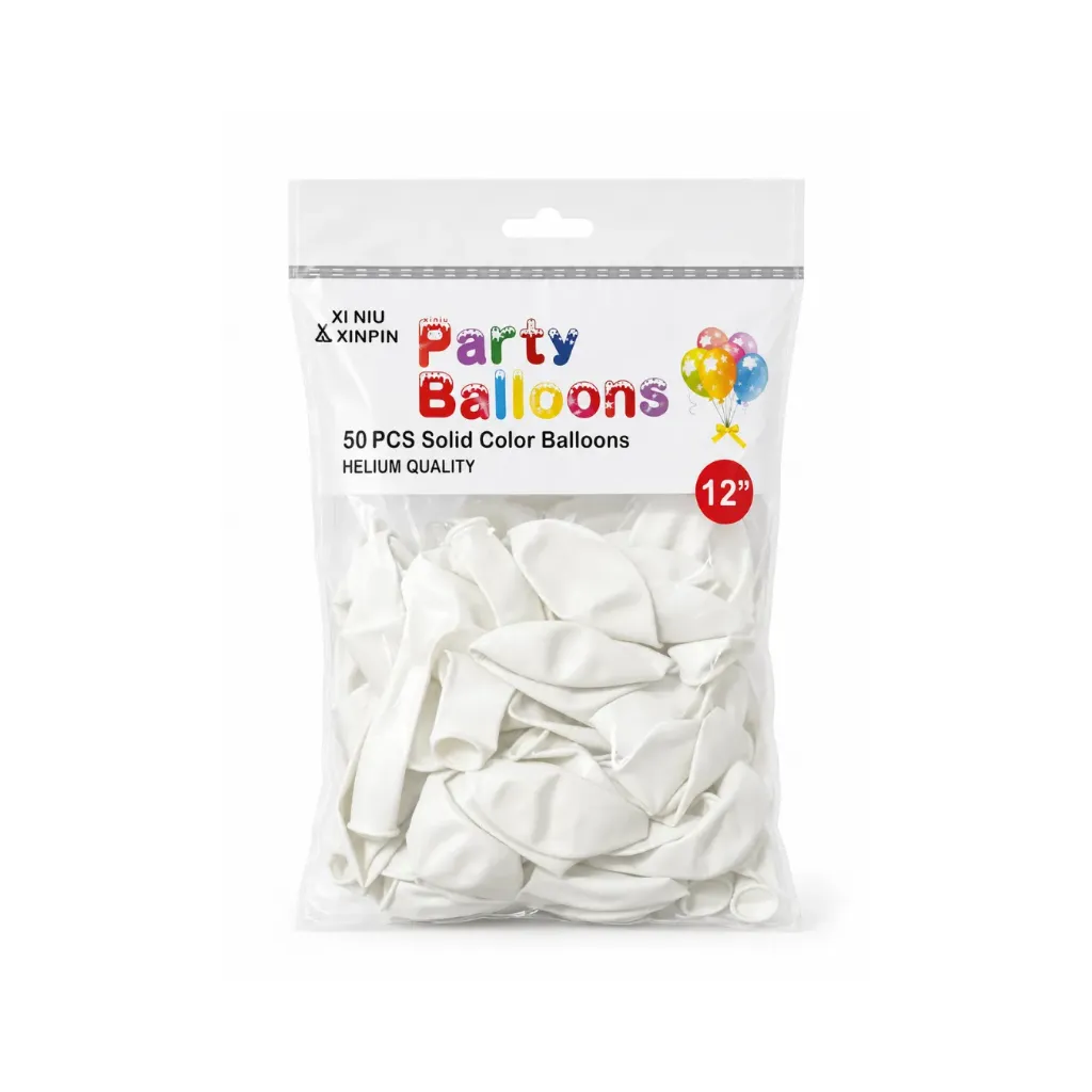 [3164] GLOBO Nº12 LISO BLANCO 50 UNDS - FINGER / AA3237