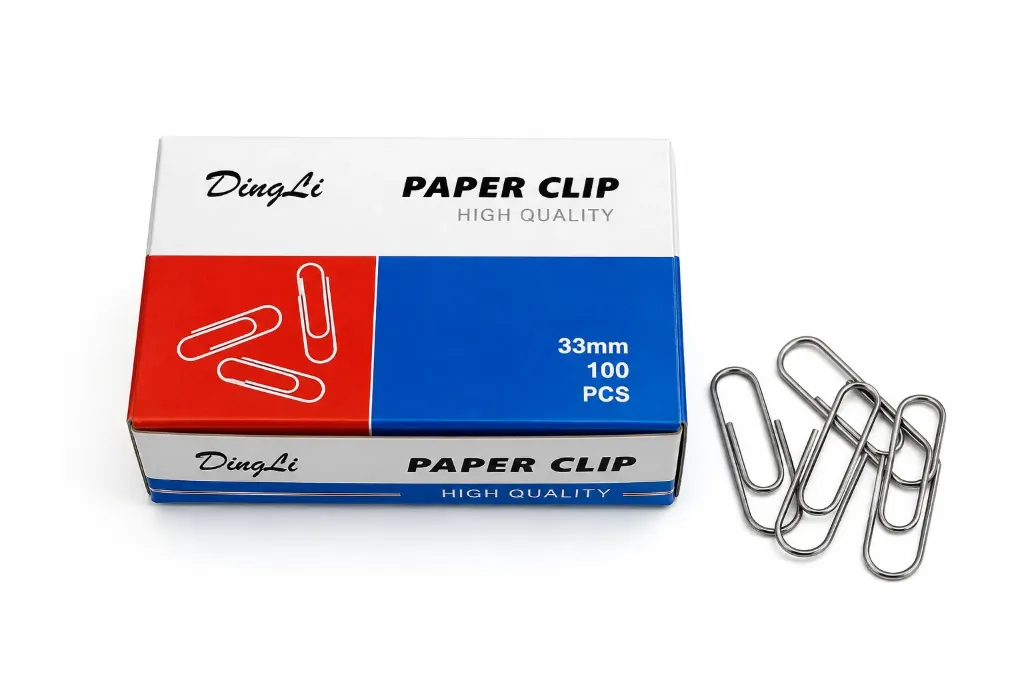 [3184] Caja 100 unidades Clips metálico 33mm - Finger  / AA1953