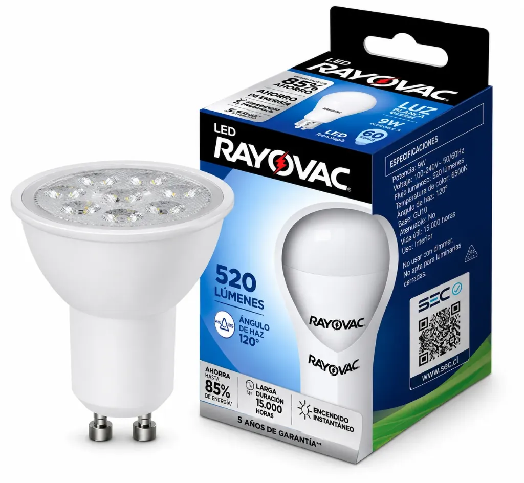 [3217] Ampolleta LED 6W/42 blanca (dicroica) - Rayovac