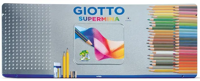 Lápices supermina lata 50 colores - Giotto