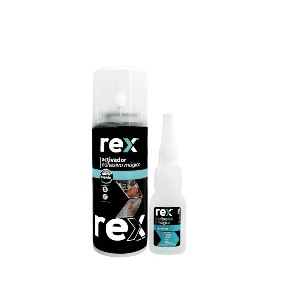 Kit activador spray 400ml + adhesivo mágico 100gr - Rex / 30499