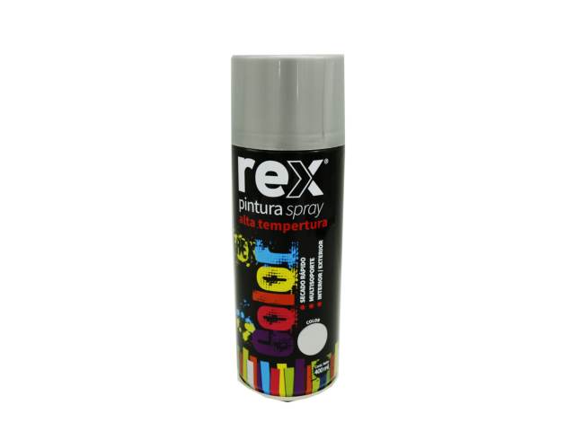 Pintura spray aluminio alta temperatura 400 ml - Rex / 60034