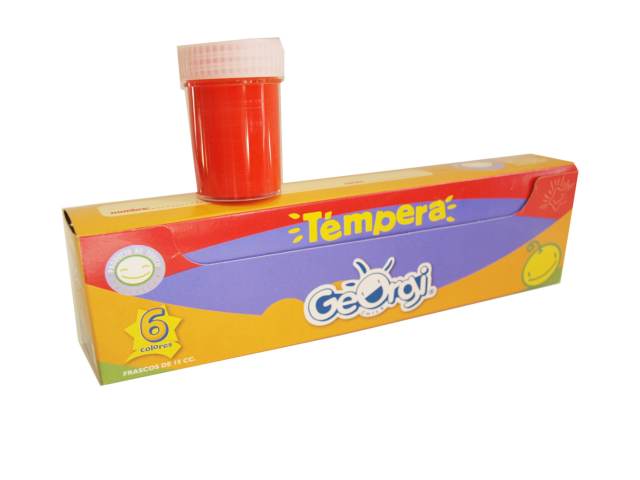 TÉMPERA FRASCOS GEORGI 15 ML X 6 COLOR