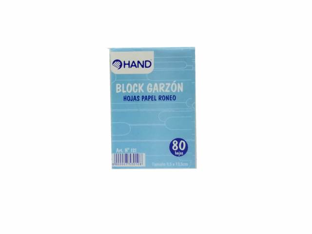 BLOCK GARZÓN 1/64 80 HJS BLANCA - HAND