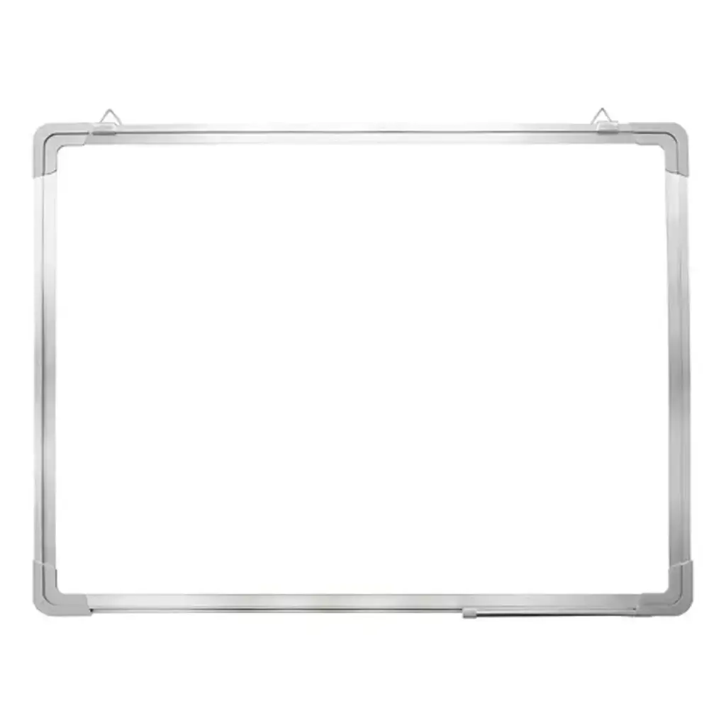 [3323] Pizarra acrílica blanca marco metálico 45x60cm AA5761 - Finger