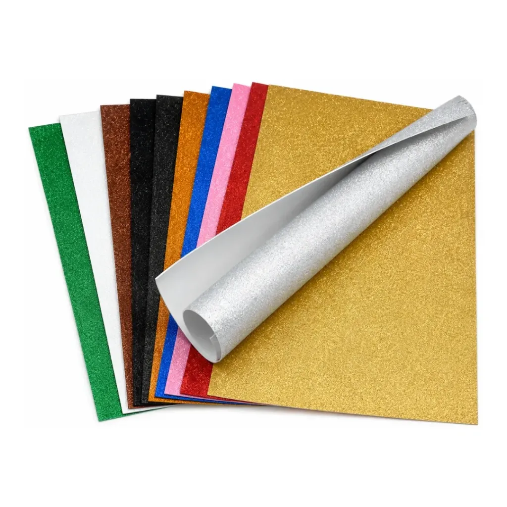 [3632] Goma eva glitter 2mm pliego 40x60cm multicolor -Finger