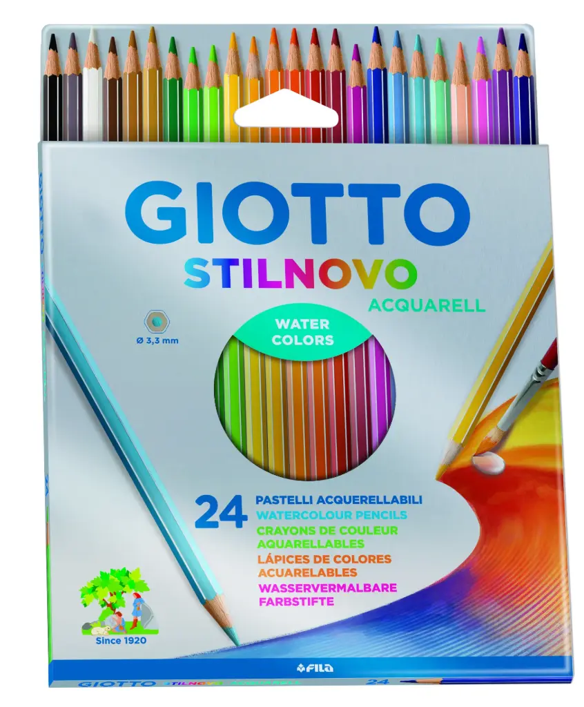 Lápices stilnovo acuarelable 24 colores - Giotto