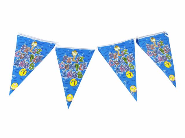 Pack de 10 unidades Guirnalda triangular de cumpleaños - Finger / AA2198