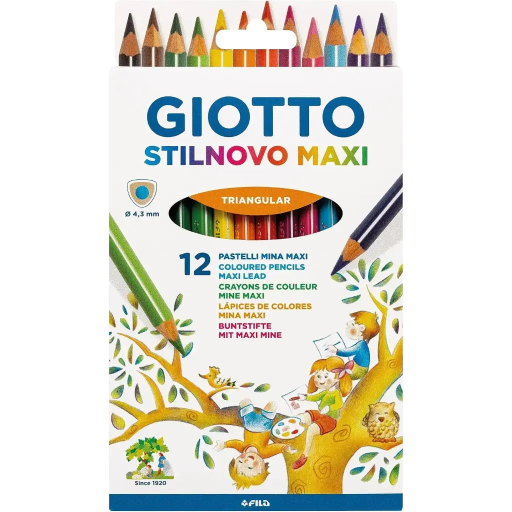 Lápices stilnovo maxi 12 colores - Giotto