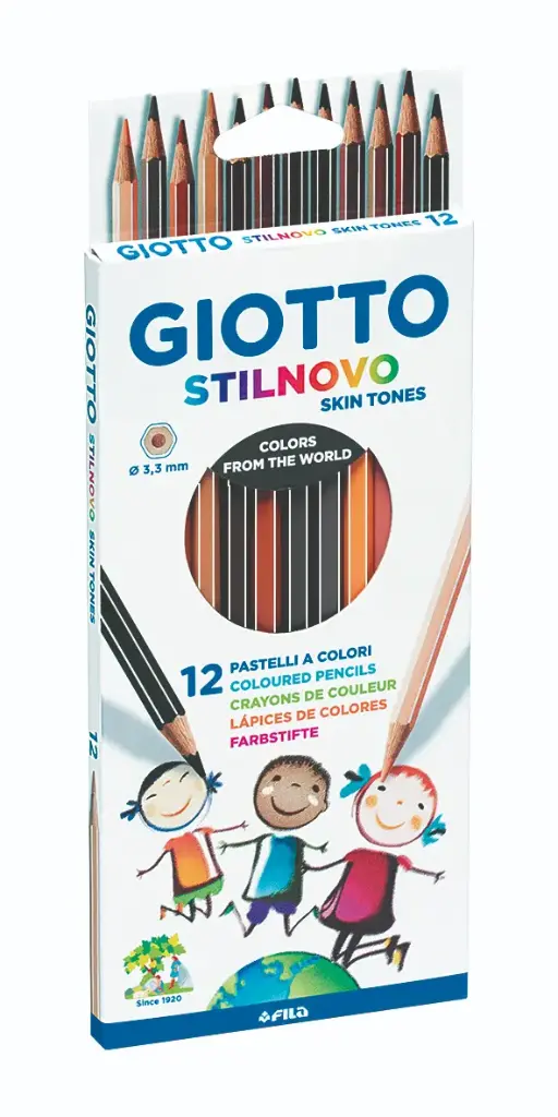 Lápices stilnovo 12 skin tones(pieles) - Giotto
