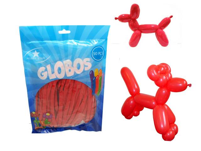 [3725] GLOBO FIGURA NOBEL X50 ROJO - Nobel