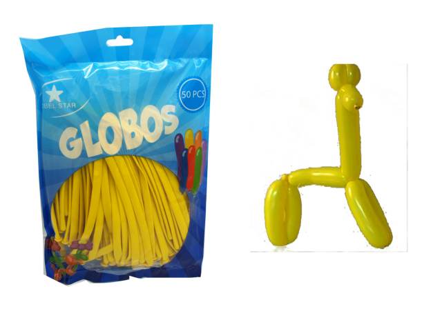 [3727] GLOBO FIGURA NOBEL X50 AMARILLO - Nobel