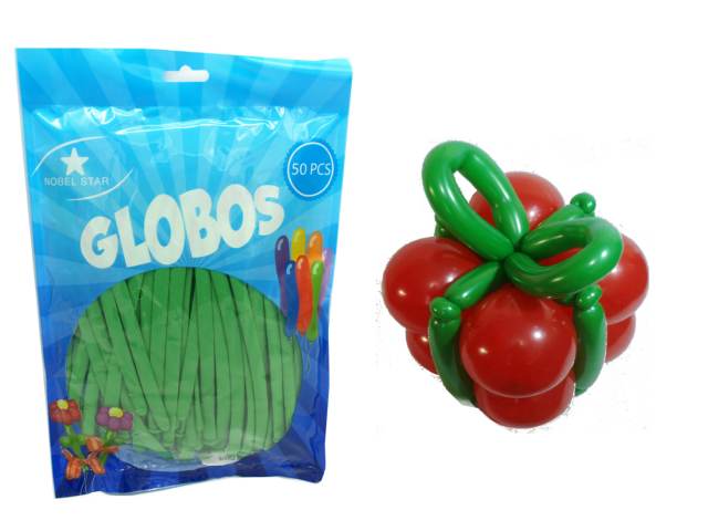 [3728] GLOBO FIGURA NOBEL X50 VERDE- Nobel