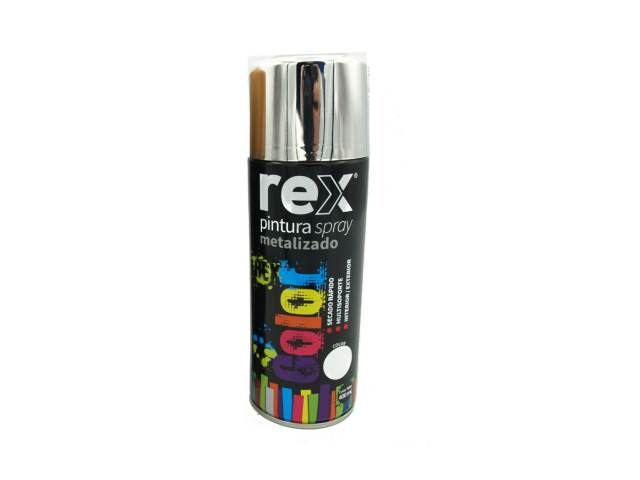 Pintura spray cromo metalizado 400 ml - Rex / 60023