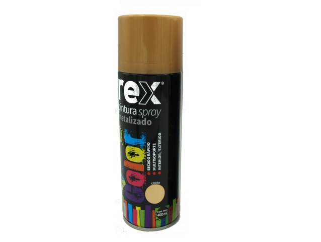 Pintura spray dorado brillante metalizado 400ml - Rex / 60025