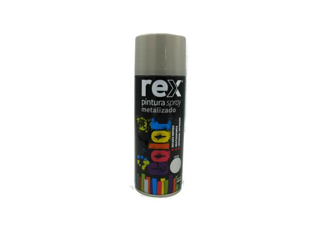 Pintura spray metalizado plata 400ml - Rex / 60026