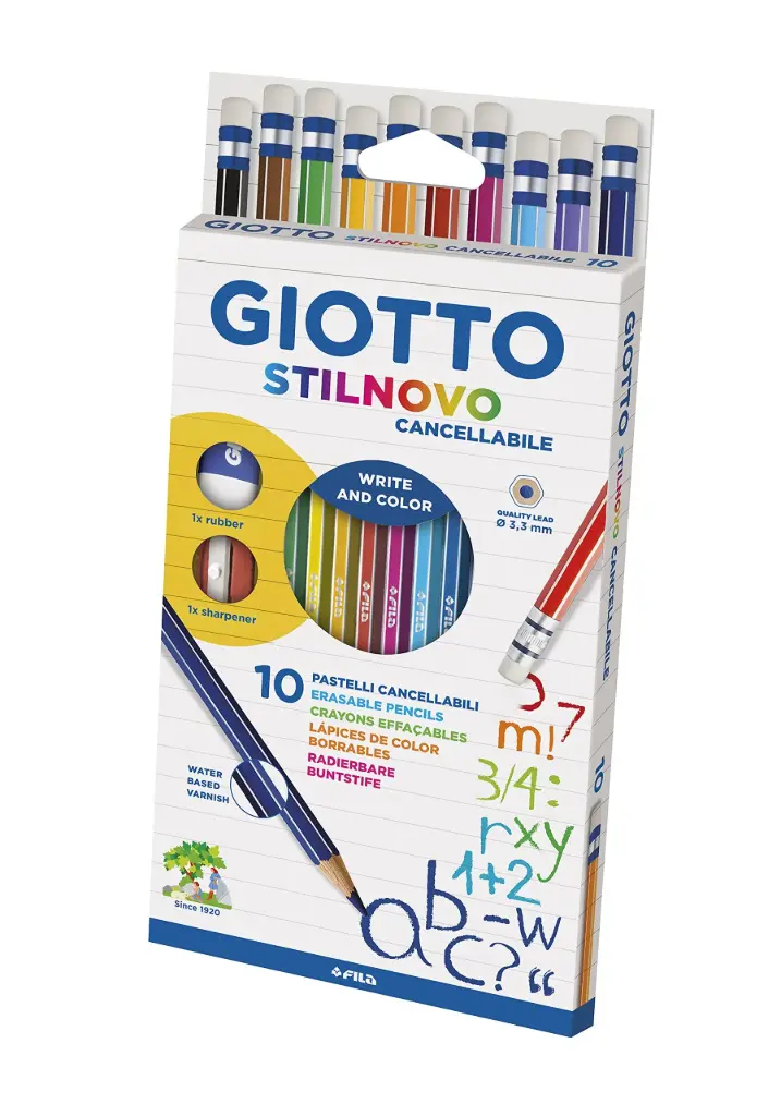 Lápices stilnovo borrable 10 colores - Giotto