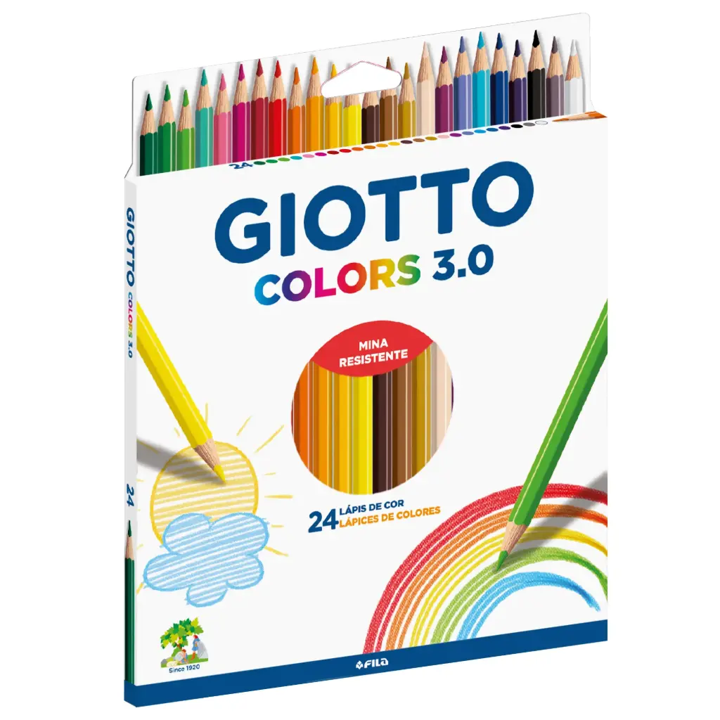 Lápices hexagonales 24 colores 3.0 - Giotto