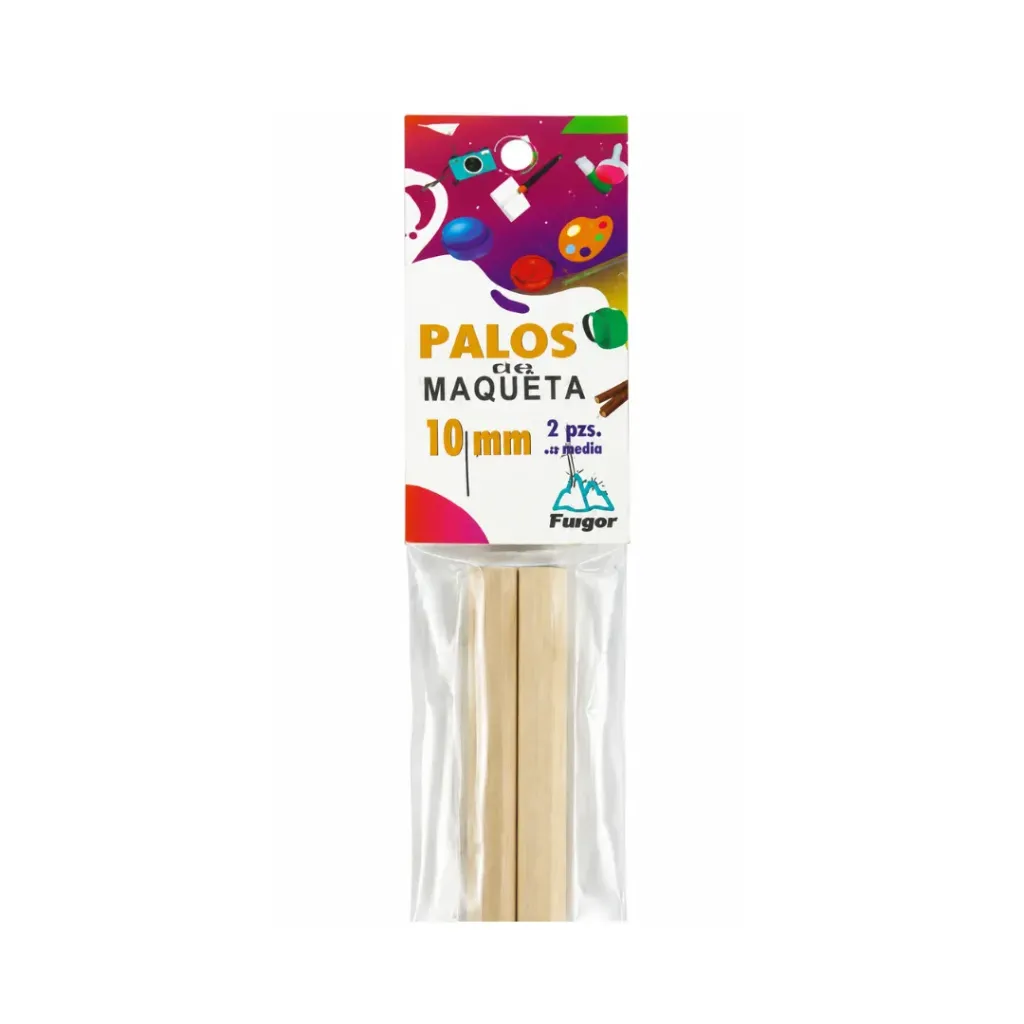[3877] Palos maqueta 10mm redondo 2 unidades AA3638-3 - Finger