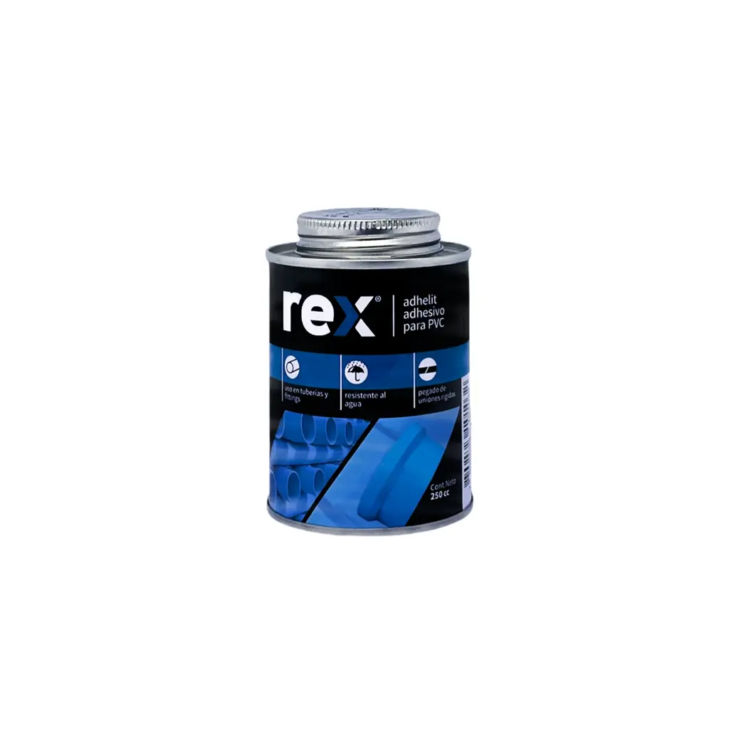 [3911] Adhesivo pvc humedad metalico 250cc-Rex/30415