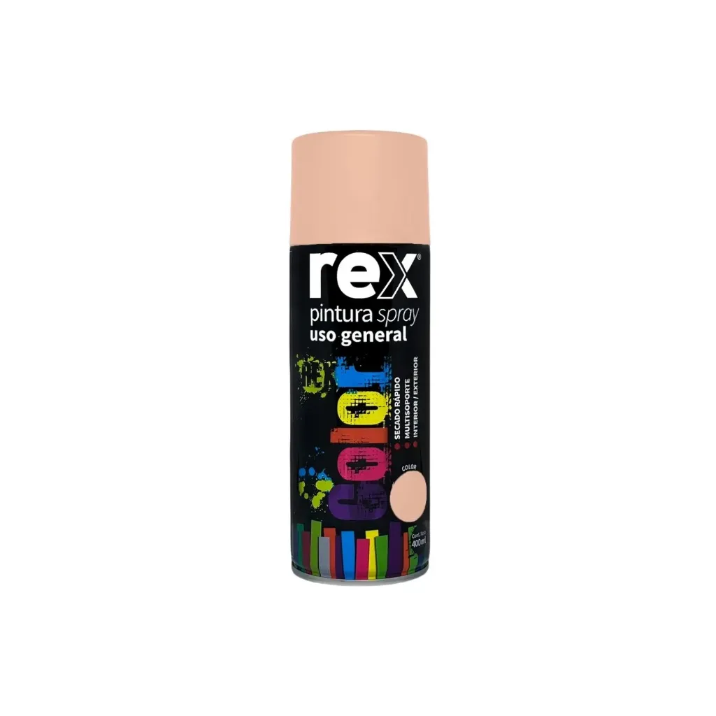 Pintura spray uso general rosado 400ml - Rex / 60016