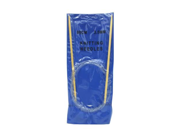 [3958] PALILLOS TEJER BAMBU 80 CM CIRCULAR 3.5  - Aladdin 