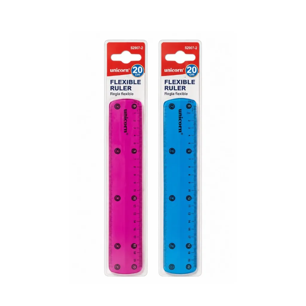 [4011] REGLAS  RECTA FLEXIBLE 20 CM MOTARRO COLOR