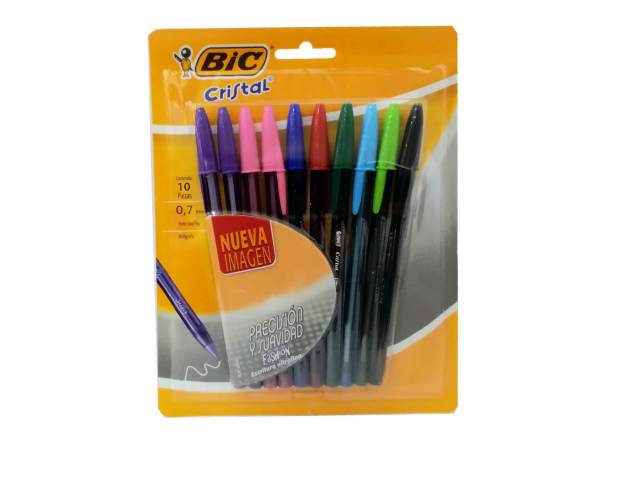 Lápiz pasta colores 10 unidades - Bic