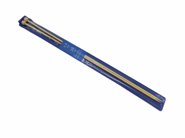 [4062] PALILLOS TEJER BAMBU 35 CM RECTO 3.5