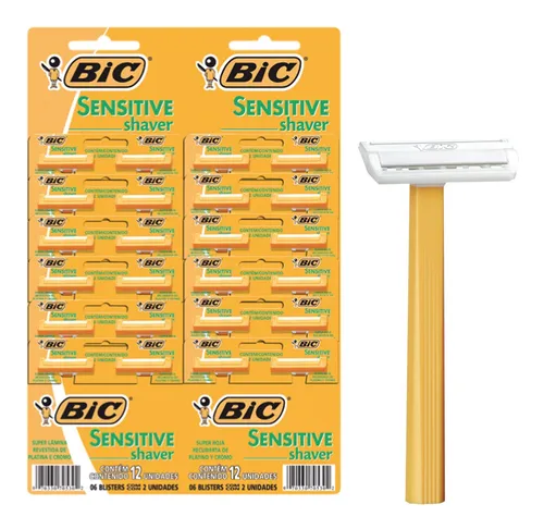 Caja 24 unidades afeitadora sensitive una hoja - Bic