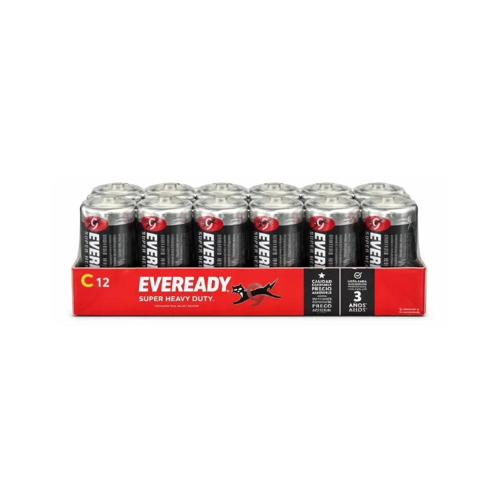 [4115] Pilas C CZN mediana 1.5 volt 12 unidades - Eveready