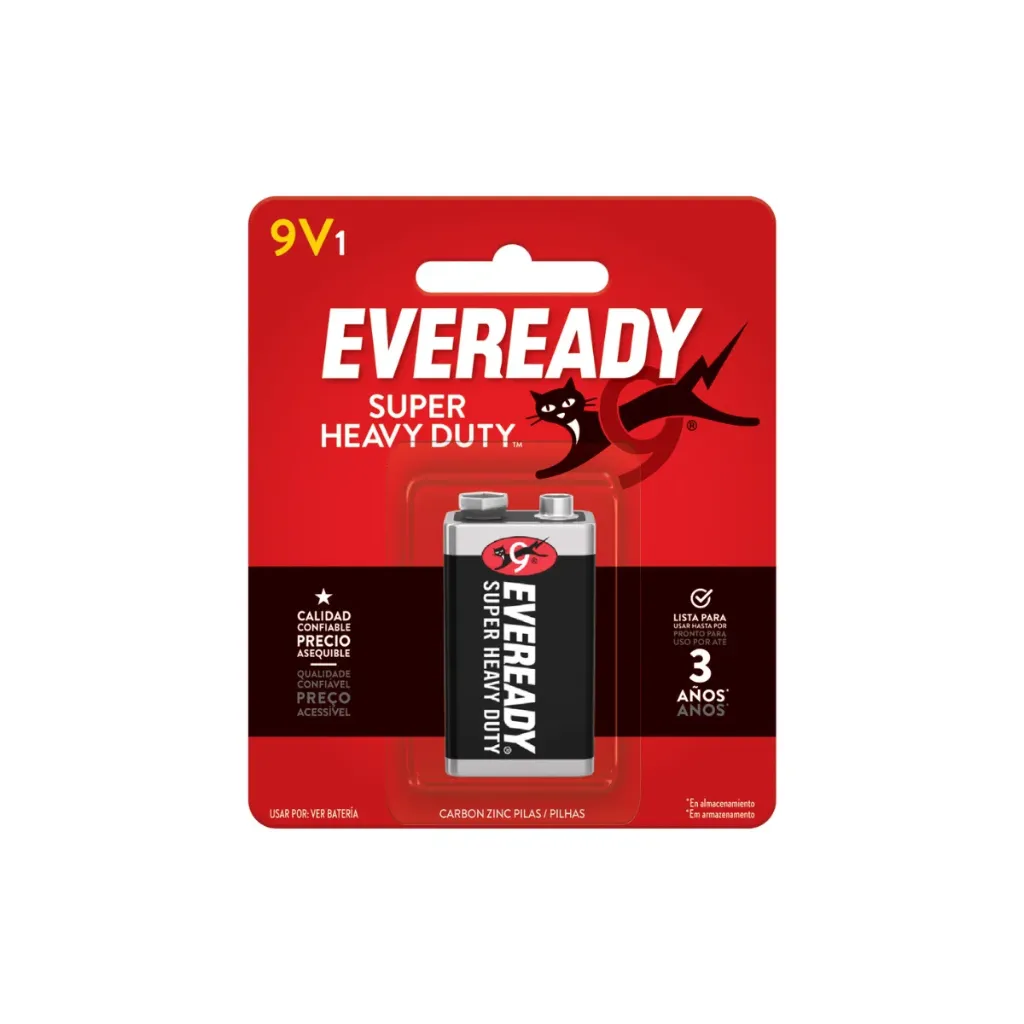 Blíster batería CZN 9 volt 1 unidad - Eveready