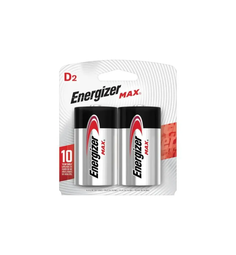 [4121] Pilas max D2 grande 1.5 volt 2 unidades- Energizer