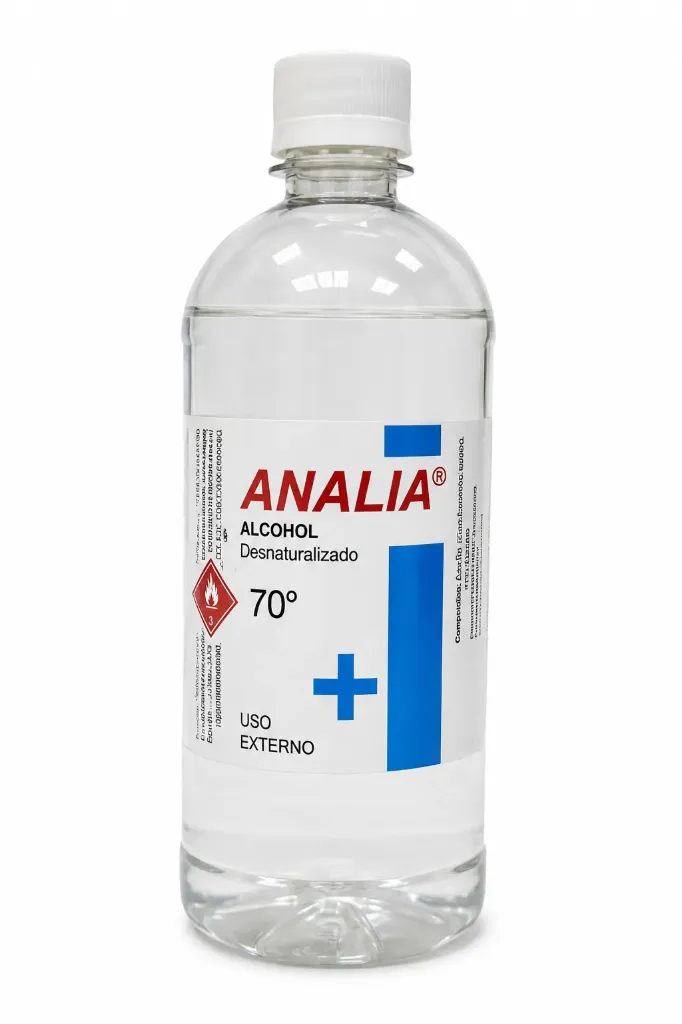 Alcohol desnaturalizado 70 1000cc - Analía