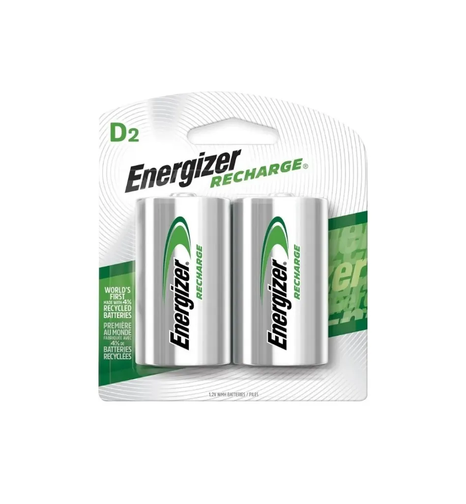 [4138] PILAS RECARGABLE 1.5V SET X2 D2 GRANDE - Energizer